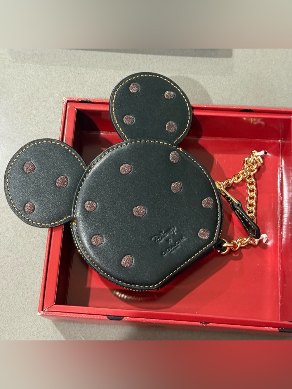 Disney x Coach Boxed Minnie Mouse Coin Case